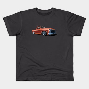 1980 Chevrolet C10 pickup in two tone red Kids T-Shirt